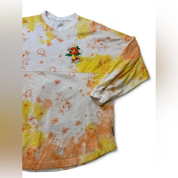 🍊 Disney World Orange Bird "HELLO SUNSHINE" Tie-Dye Spirit Jersey XS - Picture 7 of 10